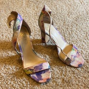 Vince Camuto Floral Heels